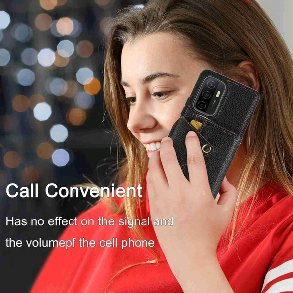 For Samsung Galaxy A33 5G Crossbody Zipper Card Bag RFID Anti-theft Phone Case(Black)