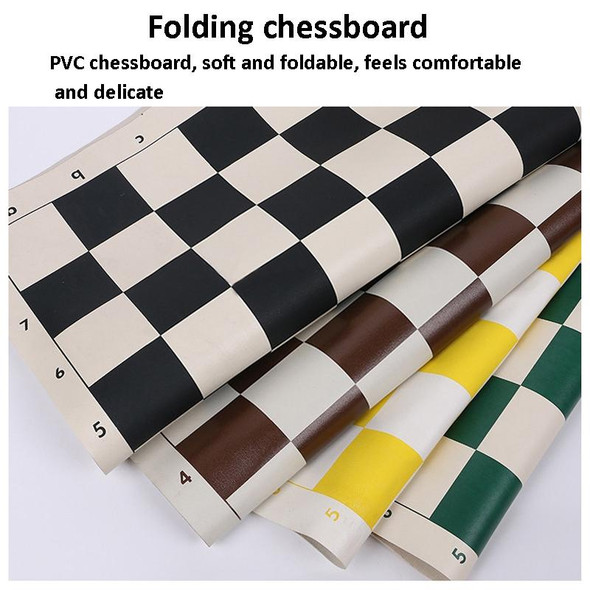 35 x 8cm Bucket Plastic Chess Foldable Leather Chess Board