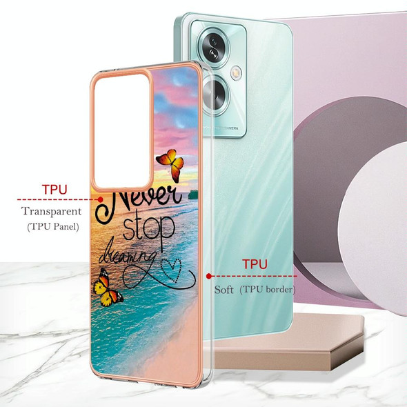 For OPPO A79 5G Global Electroplating IMD TPU Phone Case(Dream Butterfly)