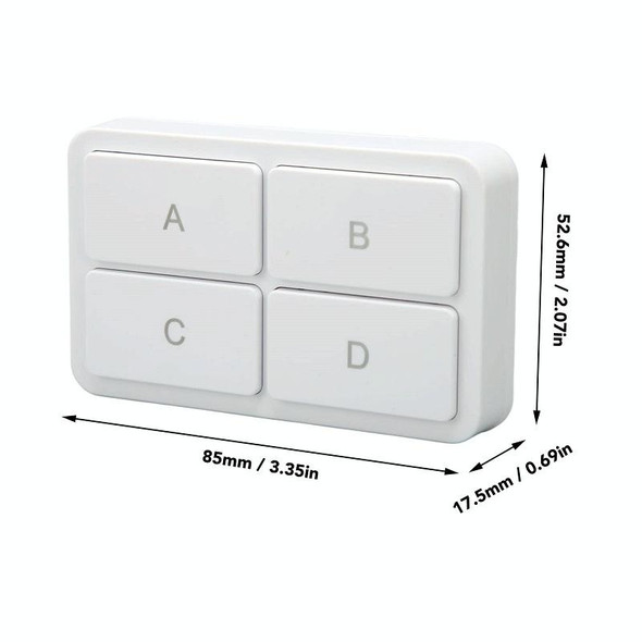 Zigbee Tuya 4-key Situational Remote Control Smart Switch(YSB34)