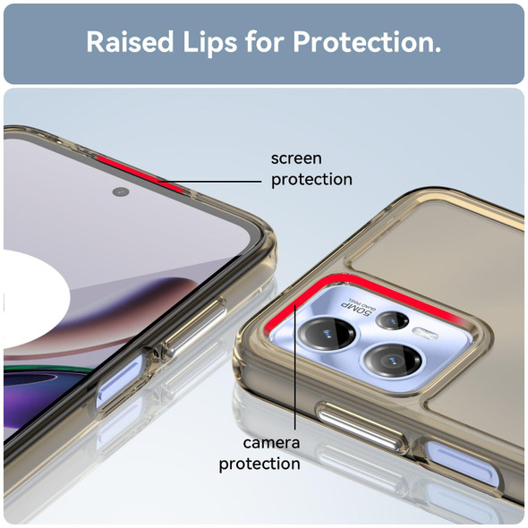 For Motorola Moto G13 Candy Series TPU Phone Case(Transparent Grey)