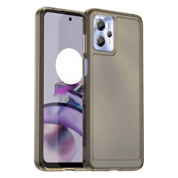 For Motorola Moto G23 Candy Series TPU Phone Case(Transparent Grey)