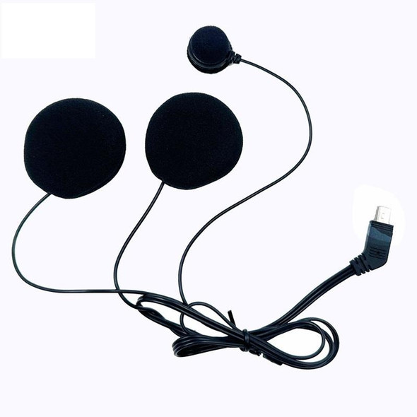 HD Noise-Proof Helmet Intercom Headset Microphone(10Pin Plug+Single Microphone+Double Speaker)