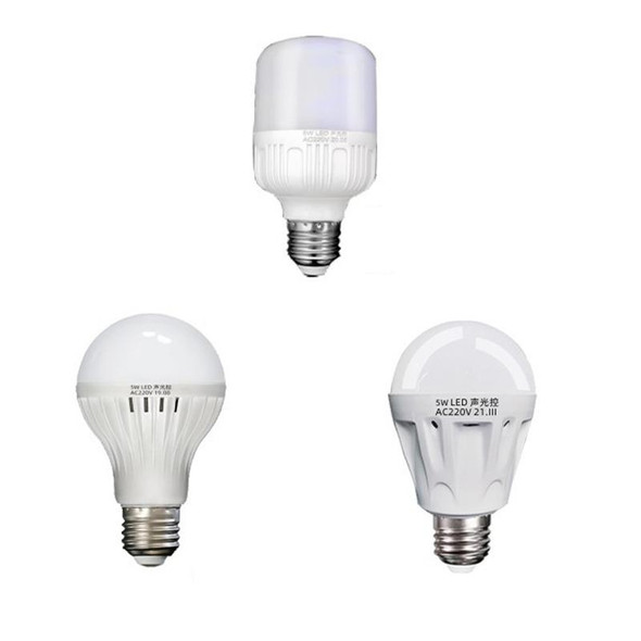 E27 LED Sound/Light Control Bulb Stair Corridor Human Body Sensor Light, Power: 7W(High-quality)