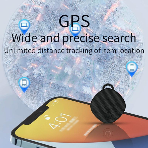 Global Positioning Pet Key Anti-Lost Device Smart Bluetooth GPS Locator(Black)