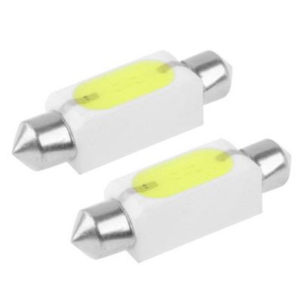 41mm 1.5W White Ceramic LED Car Signal Light Bulb, DC 12V (Pair)