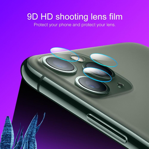 3 PCS 2.5D Back Camera Lens Tempered Glass Film for iPhone 11 Pro Max