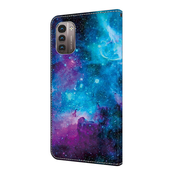 For Nokia G21/G11 Crystal Painted Leather Phone case(Starry Sky)