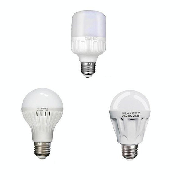 E27 LED Sound/Light Control Bulb Stair Corridor Human Body Sensor Light, Power: 9W(Premium)