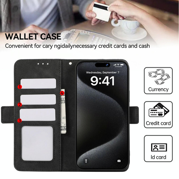 For Samsung Galaxy A23 5G / 4G ABEEL Frosted Magnetic RFID Leather Phone Case(Black)