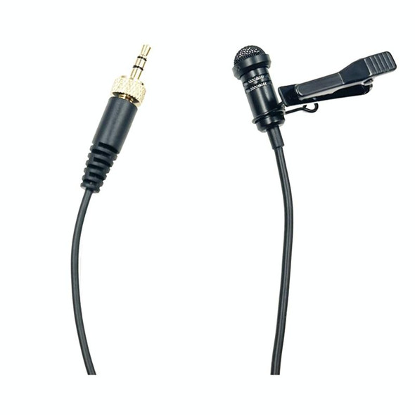 3.5mm Straight Internal Thread Plug Wireless Transmitting Lavalier Microphone, Length: 2m(Rabbit Fur Windproof Cover)