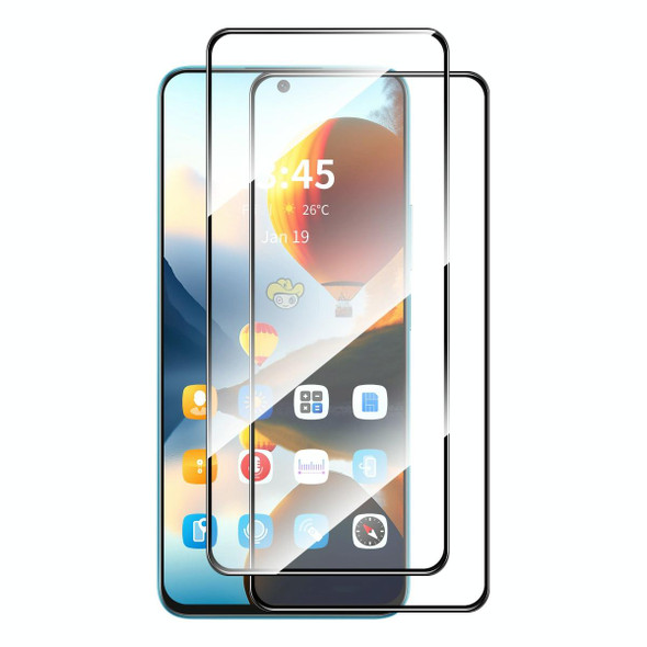 For Nokia X30 5G 2pcs ENKAY Full Glue High Aluminum-silicon Tempered Glass Film