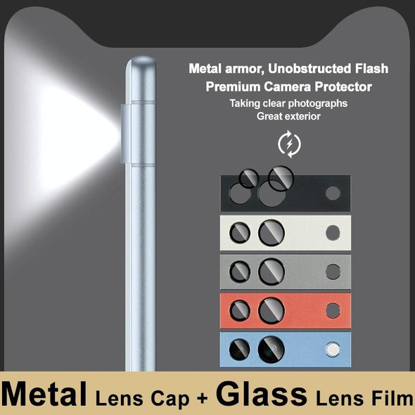 For Google Pixel 7a IMAK Metal Armor Premium Camera Protector Film(Grey)