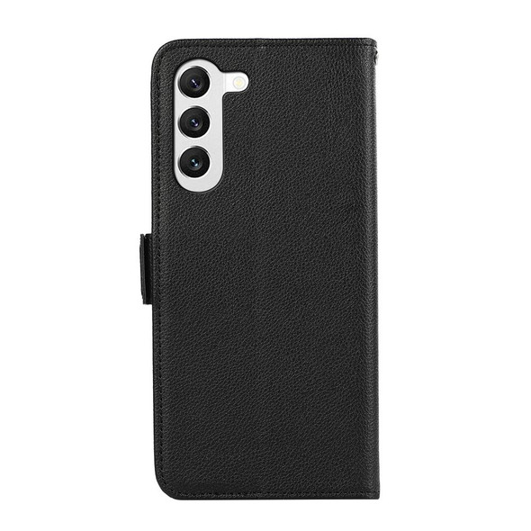 For Samsung Galaxy S21+ 5G ABEEL Side-Magnetic Litchi Pattern Leather RFID Phone Case(Black)