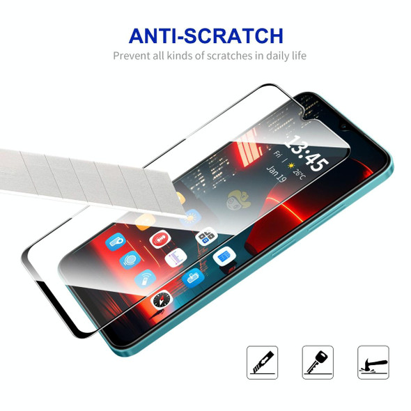 For Nokia G300 5pcs ENKAY Full Glue High Aluminum-silicon Tempered Glass Film