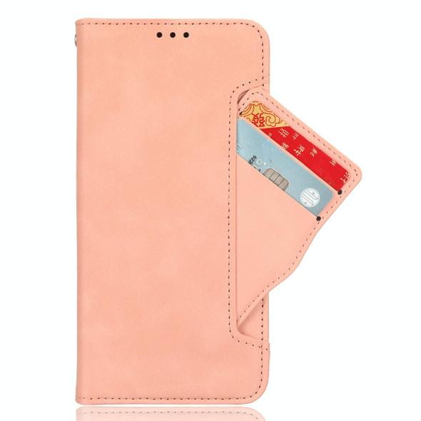 For vivo V30 5G / V30 Pro 5G Skin Feel Calf Texture Card Slots Leather Phone Case(Pink)