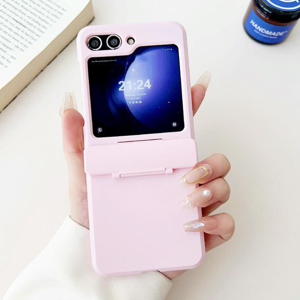 For Samsung Galaxy Z Flip5 5G Skin Feel PC Full Coverage Shockproof Phone Case(Pink)