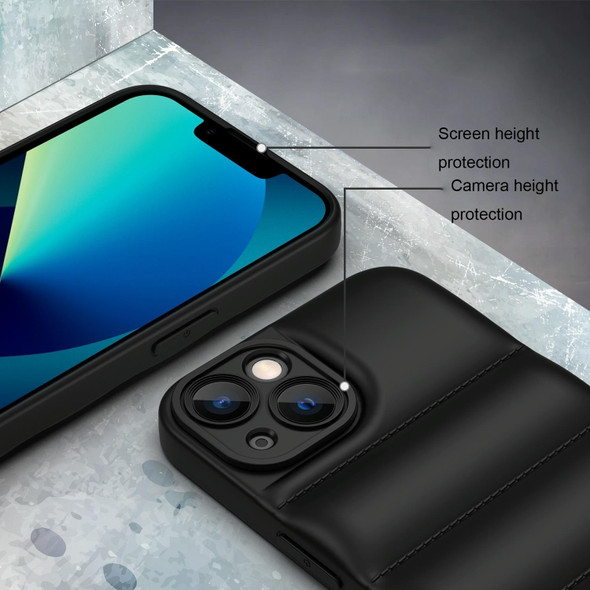 For iPhone 7 / 8 / SE 2022 Eiderdown Airbag Shockproof Phone Case(Khaki)