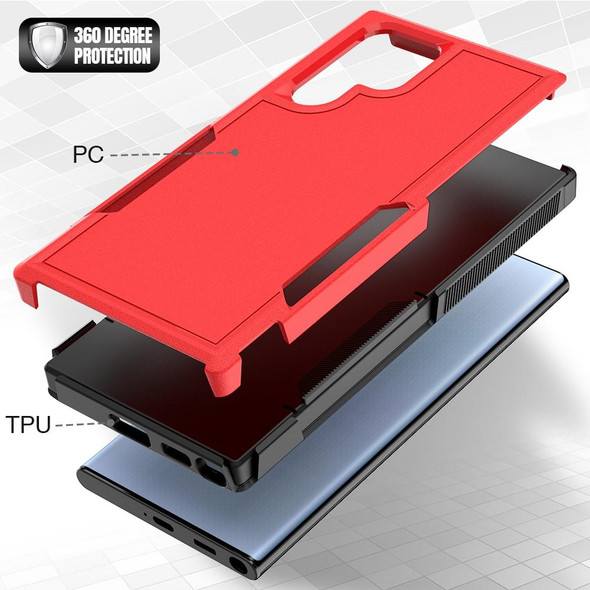 For Samsung Galaxy S22 Ultra 5G 2 in 1 PC + TPU Phone Case(Red)