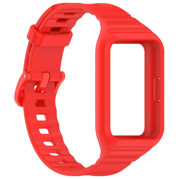 For Samsung Galaxy Fit 3 Integrated TPU Watch Band(Red)