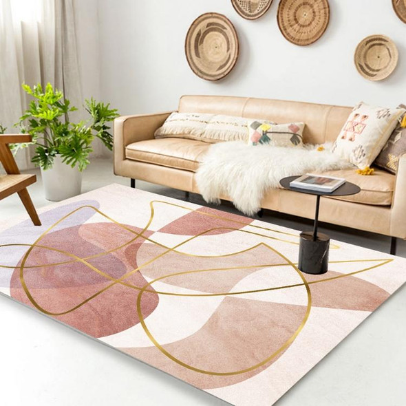 Modern Abstract Geometric Living Room Rug Coffee Table Cushion, Size: 120x160cm(01)