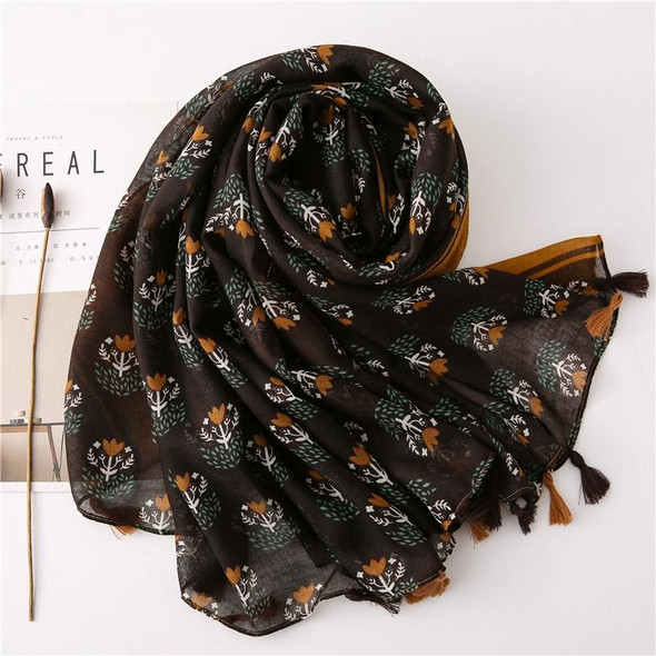 180 X 85cm  Women Cotton And Linen Scarf Retro Splicing Bohemian Printed Silk Shawl SL2003-013