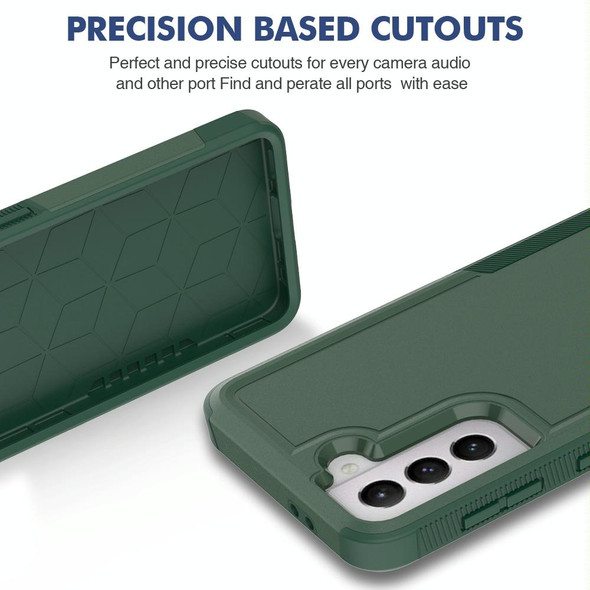For Samsung Galaxy S21 5G 2 in 1 PC + TPU Phone Case(Dark Green)