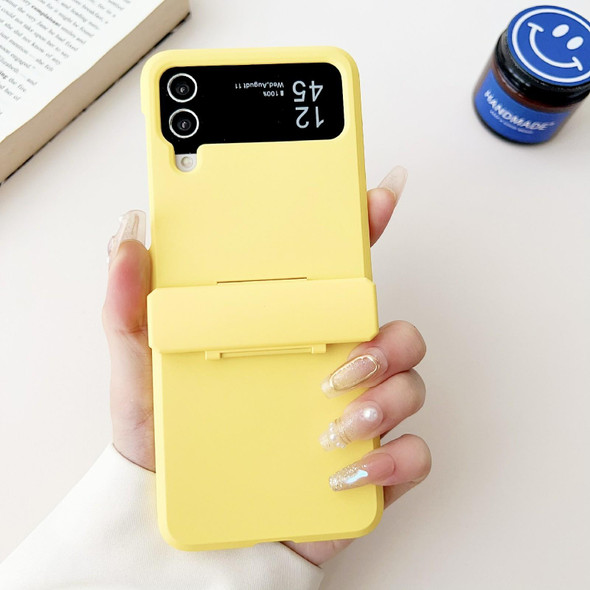 For Samsung Galaxy Z Flip3 5G Skin Feel PC Full Coverage Shockproof Phone Case(Yellow)