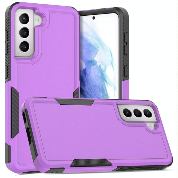 For Samsung Galaxy S21 5G 2 in 1 PC + TPU Phone Case(Purple)