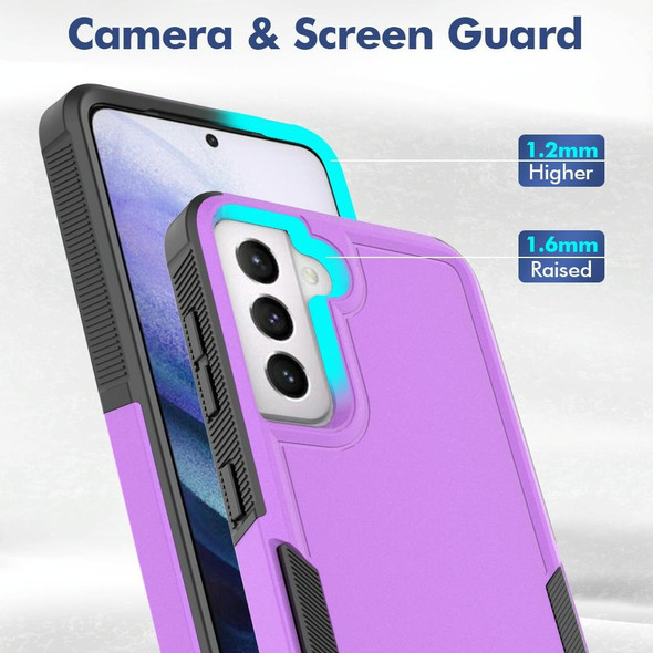 For Samsung Galaxy S21 5G 2 in 1 PC + TPU Phone Case(Purple)