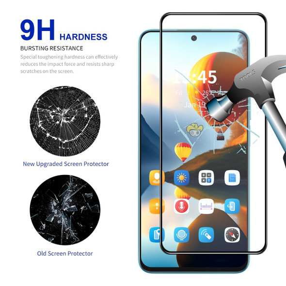 For Realme V50s 5G / V50 5G 10pcs ENKAY Full Glue High Aluminum-silicon Tempered Glass Film