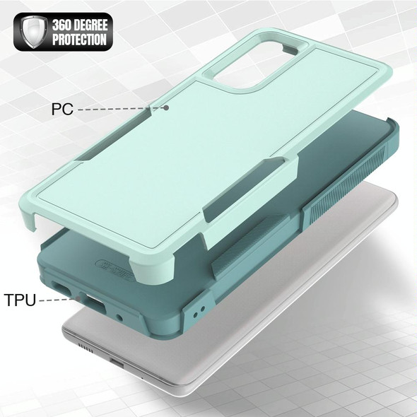 For Samsung Galaxy S20 FE 2 in 1 PC + TPU Phone Case(Light Green)