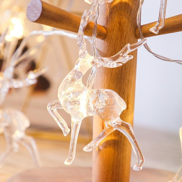 Christmas Elk String Lights Holiday Decoration, Spec: 3m 20 LEDs Battery Box(Colorful Light)