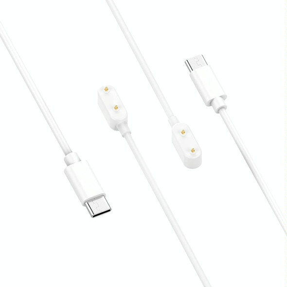 For Samsung Galaxy Fit 3 Smart Watch Charging Cable, Length: 1m, Port:USB-C / Type-C(White)