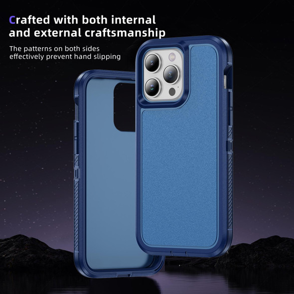 For iPhone 12 Pro Guard Life Waterproof Frosted Phone Case(Royal Blue)