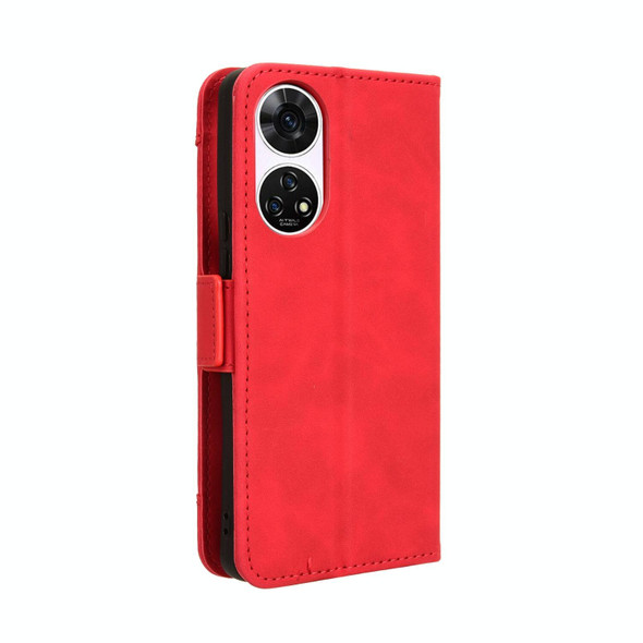 For ZTE Anshin Family Skin Feel Calf Texture Card Slots Leather Phone Case(Red)