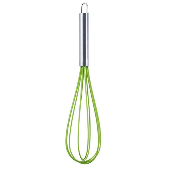 10 PCS Silicone Egg Beater Home Egg Mixer Kitchen Gadgets Cream Baking Tools, Colour: 12 inch Green