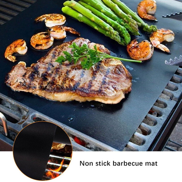 1m Non-Stick Freely Cuttable Grill Mat For Gas, Charcoal or Electric Grills