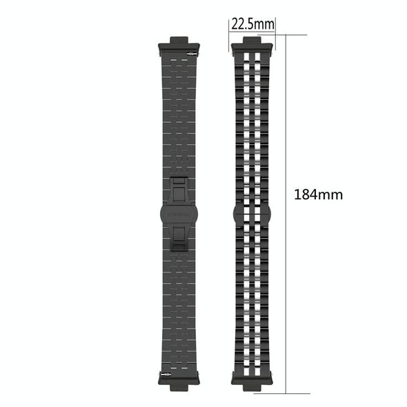 For  Xiaomi Redmi Watch 4 Five-bead Butterfly Buckle Metal Watch Band(Gold)