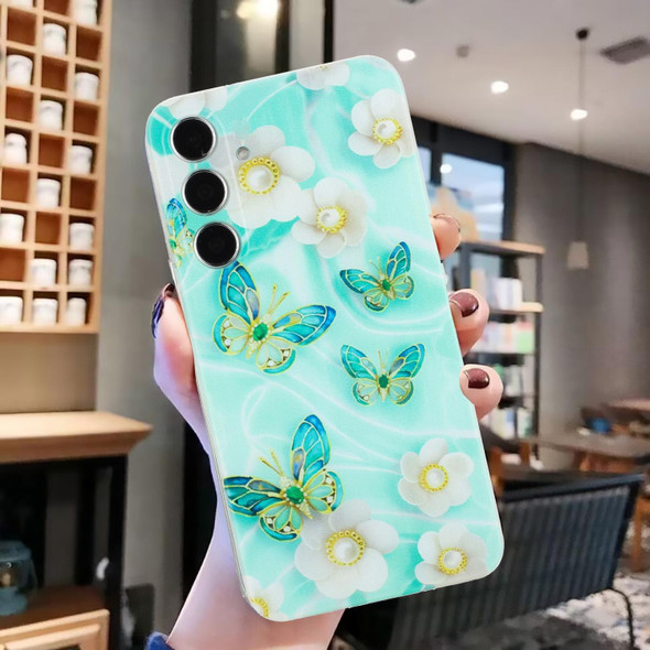 For Samsung Galaxy A05s Colorful Painting Pattern TPU Phone Case(Butterflies)