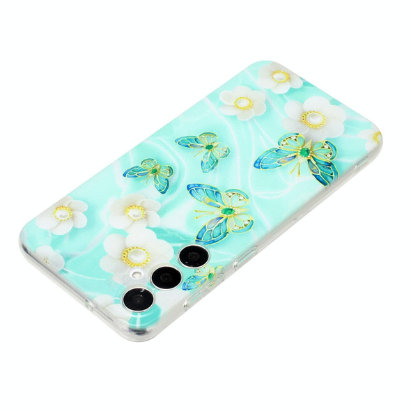 For Samsung Galaxy S23 FE 5G Colorful Painting Pattern TPU Phone Case(Butterflies)