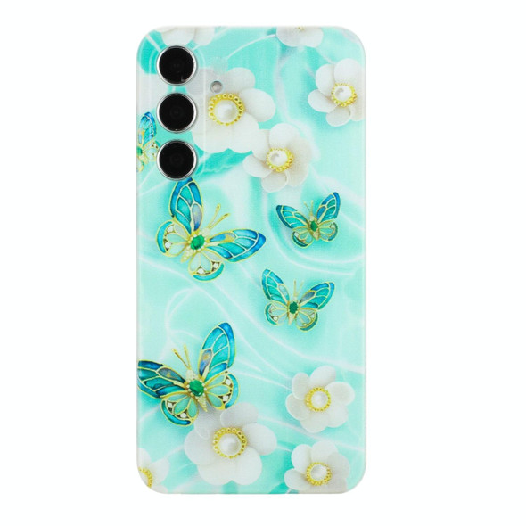 For Samsung Galaxy S23 FE 5G Colorful Painting Pattern TPU Phone Case(Butterflies)