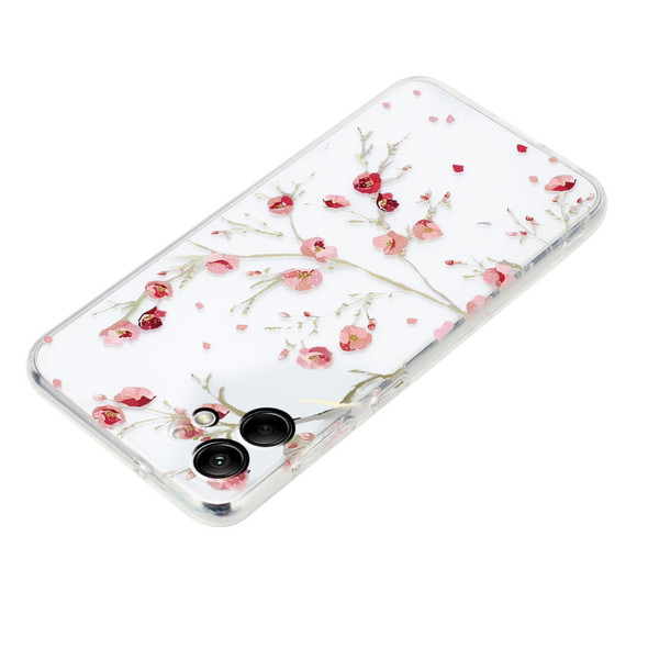For Samsung Galaxy A05 Colorful Painting Pattern TPU Phone Case(Red Flowers)