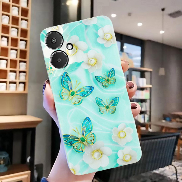 For Xiaomi Redmi 13C 4G Colorful Painting Pattern TPU Phone Case(Butterflies)