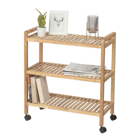 Wenko- Norway Range Wide 3-Tier Roller Trolley Shelf