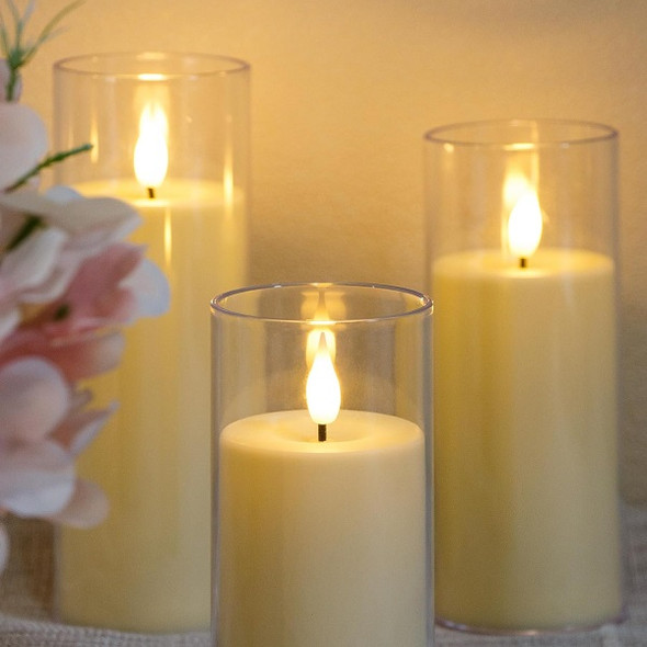 Set of 3 LED Flameless Candles