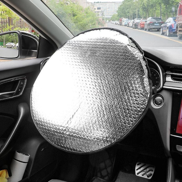 40cm Car Steering Wheel Cooling Insulating Aluminum Foil Sunshade