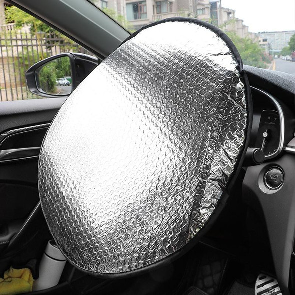 40cm Car Steering Wheel Cooling Insulating Aluminum Foil Sunshade