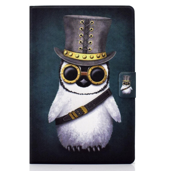 For Lenovo Tab M11 / Xiaoxin Pad 11 2024 Colored Drawing Smart Leather Tablet Case(Penguin)