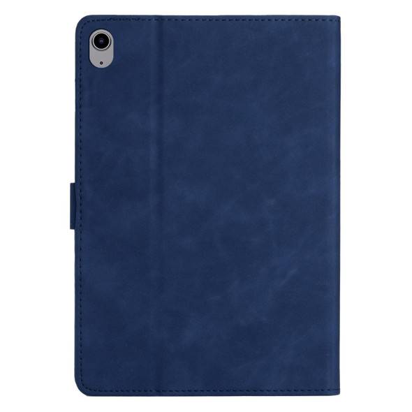 For iPad 10th Gen 10.9 2022 Coconut Tree Embossed Smart Leather Tablet Case(Blue)